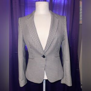 H&M Monochrome Houndstooth Blazer